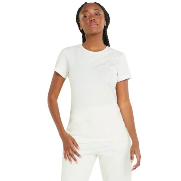 Damska Koszulka Z Haftem Essential. Brązowe t-shirty damskie Puma, l, bez wzorów, z bawełny, klasyczne, bez kołnierzyka. Za 84.70 zł.