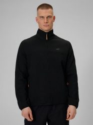 4F Bluza dresowa regular bez kaptura męska - czarna M. Czarne bluzy męskie 4f, m, bez wzorów, z dresówki, bez kaptura, na fitness i siłownię. W wyprzedaży za 159.99 zł.