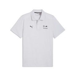 Męska koszulka polo BMW M MOTORSPORT Essentials PUMA. Szare koszulki polo męskie Puma, l, bez wzorów, sportowe, bez ramiączek. Za 229.00 zł.