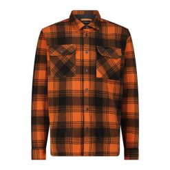 Koszula męska CMP 34S2707. Brązowe koszule męskie CMP, m, bez wzorów, sportowe, bez kołnierzyka, bez ramiączek. Za 308.00 zł.