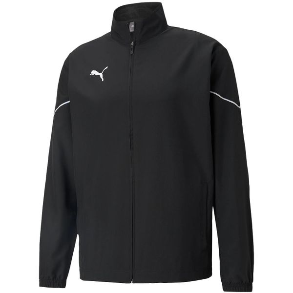 Kurtka do piłki nożnej męska Puma teamRISE Sideline. Czarne kurtki męskie Puma, m, bez wzorów, bez kaptura. Za 171.00 zł.