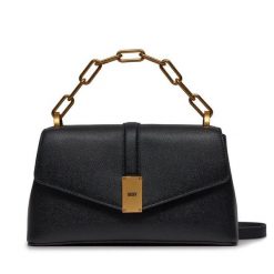 Torebka DKNY. Czarne torebki do ręki damskie DKNY, bez wzorów, klasyczne, bez dodatków. Za 1,109.00 zł.