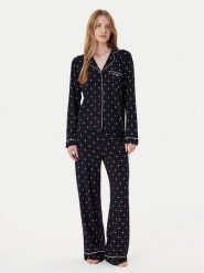 Guess Piżama O5RX08 KCIN2 Czarny. Czarne piżamy damskie Guess, m, z aplikacjami, z syntetyku, bez ramiączek. Za 349.99 zł.