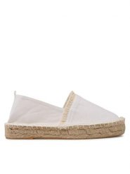 Jenny Fairy Espadryle H050721-XX Biały. Białe espadryle damskie Jenny Fairy, bez wzorów, z materiału, bez obcasa, bez zapięcia. Za 129.99 zł.