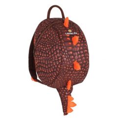 Plecak dziecięcy LittleLife 6 L dinozaur z pluszowej tkaniny regulowane szelki. Brązowe torby i plecaki dziecięce LittleLife, z materiału. Za 139.20 zł.