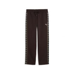Męskie spodnie Essentials Elevated Tape Relaxed PUMA. Brązowe spodnie sportowe męskie Puma, m, bez wzorów, z bawełny. Za 239.00 zł.