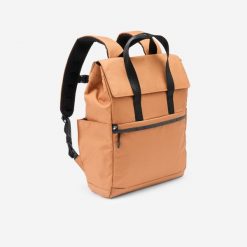 Plecak ripstop z kieszenią na laptopa 15 L. Brązowe plecaki damskie Decathlon, z materiału, małe. Za 149.99 zł.