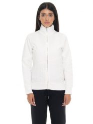Bluza zimowa Damen ze Stehkragen und Reißverschluss, Leone 1947 Warkocz. Szare bluzy sportowe damskie LEONE 1947 APPAREL, xl, bez wzorów, z bawełny, bez kaptura, na fitness i siłownię. Za 383.11 zł.