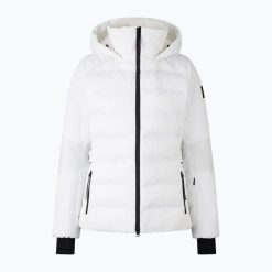 Kurtka narciarska damska BOGNER FIRE+ICE Cadja 2. Białe kurtki damskie na zimę, l, bez wzorów, z elastanu, bez kaptura, narciarskie. Za 2,499.00 zł.