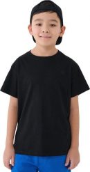 Koszulka dla chłopca 4F M2330 czarna 4FJWMM00TTSHM2330 20S 146cm. Czarne t-shirty dla chłopców 4f, bez wzorów, bez ramiączek. Za 34.62 zł.