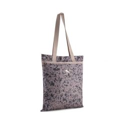 Torba typu tote Pop PUMA. Brązowe torby na ramię damskie Puma, bez wzorów, sportowe, z nadrukiem, bez dodatków. Za 89.00 zł.