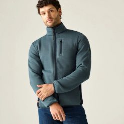 Męska bluza polarowa Brayleigh z zamkiem błyskawicznym. Brązowe bluzy męskie Regatta, m, bez wzorów, z materiału, bez kaptura. Za 239.99 zł.