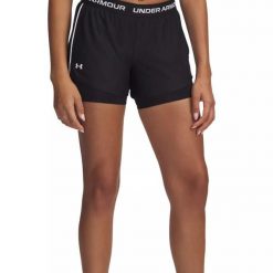 Damskie szorty 2 w 1 Under Armour Tech™ Play Up. Czarne szorty damskie Under Armour, s, bez wzorów, z dzianiny. Za 291.99 zł.