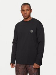 Just Cavalli Longsleeve 77OAHE10 Czarny Regular Fit. Czarne bluzki z długim rękawem męskie Just Cavalli, m, bez wzorów, z bawełny, bez kołnierzyka. Za 219.99 zł.