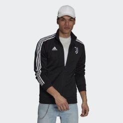 Bluza sportowa męska Adidas Juventus 3-Striper. Białe bluzy męskie Adidas, m, bez wzorów, z materiału, bez kaptura. Za 275.55 zł.