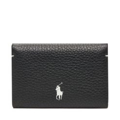 Portfel Polo Ralph Lauren. Czarne portfele męskie Polo Ralph Lauren, bez wzorów. Za 659.99 zł.