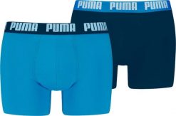Puma Bokserki męskie Puma Everyday Basic 2p niebieskie, granatowe 938320 12 XL. Niebieskie bokserki męskie Puma, m, bez wzorów. Za 76.33 zł.