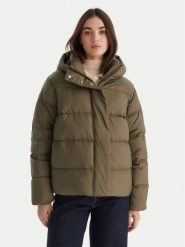 Tommy Hilfiger Kurtka puchowa WW0WW45739 Zielony Regular Fit. Zielone kurtki damskie Tommy Hilfiger, xl, bez wzorów, z puchu, bez kaptura. Za 1,199.00 zł.