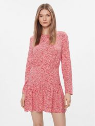 Pepe Jeans Sukienka codzienna Britney PL953446 Czerwony Slim Fit. Czerwone sukienki damskie Pepe Jeans, na co dzień, s, bez wzorów, z jeansu, bez kołnierzyka, bez ramiączek, proste. Za 229.99 zł.