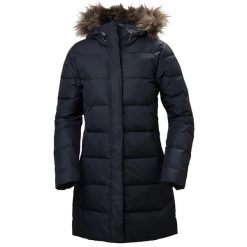 Parka dla kobiet Helly Hansen Aden Down. Niebieskie kurtki sportowe damskie Helly Hansen, na zimę, bez wzorów, bez kaptura, trekkingowe. W wyprzedaży za 962.25 zł.