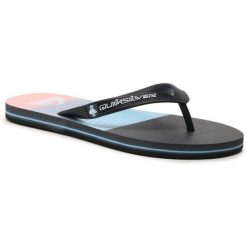 Japonki plażowe męskie Quiksilver Molokai Panel. Niebieskie klapki męskie Quiksilver, z gumy, sportowe. Za 49.99 zł.