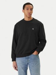 Calvin Klein Jeans Bluza LV04RC296G Czarny Regular Fit. Czarne bluzy męskie Calvin Klein Jeans, m, bez wzorów, z bawełny, bez kaptura. Za 339.99 zł.