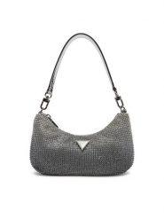 Guess Torebka HWOY93 50720 Srebrny. Szare torebki do ręki damskie Guess, z aplikacjami, z materiału, bez dodatków. Za 399.99 zł.