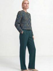 Rich & Royal marynarka z tkaniny bouclé z domieszką wełny Kobiety Sztuczne włókno wielokolorowy, 34. Żakiety damskie Rich & Royal, bez wzorów, z tkaniny, biznesowe. Za 999.95 zł.