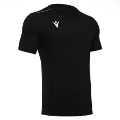 Koszulka Macron Rigel. Niebieskie koszulki sportowe męskie Macron, l, bez wzorów, z materiału, bez kołnierzyka, bez ramiączek, na fitness i siłownię. Za 129.00 zł.