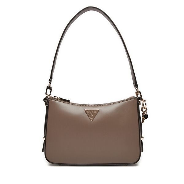 Torebka Guess. Brązowe torebki do ręki damskie Guess, z aplikacjami, klasyczne, bez dodatków. Za 279.99 zł.