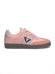 Kolor buty damskie. Czerwone obuwie sportowe damskie LEONE 1947 APPAREL, bez wzorów, z bawełny. Za 126.26 zł.