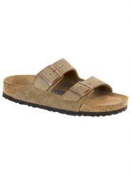 Klapki męskie Birkenstock Arizona Sfb. Brązowe klapki męskie Birkenstock, z kauczuku, sportowe. Za 773.50 zł.