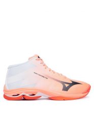 Mizuno Buty halowe Wave Lightning Pro Mid V1GA2665 Koralowy. Pomarańczowe buty sportowe męskie Mizuno, z materiału, bez zapięcia. Za 559.99 zł.
