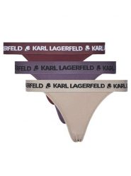 KARL LAGERFELD Komplet 3 par fig brazylijskich A1W47159 Kolorowy. Figi damskie KARL LAGERFELD, l, bez wzorów, z bawełny. Za 139.99 zł.