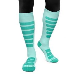 Skarpety do sportów zimowych unisex SIROKO Aoraki. Niebieskie skarpety damskie SIROKO, bez wzorów, z materiału. Za 84.00 zł.