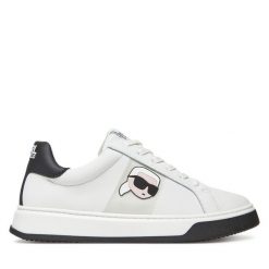 Sneakersy Karl Lagerfeld Kids. Białe trampki i tenisówki chłopięce Karl Lagerfeld Kids, bez wzorów, bez zapięcia. Za 469.99 zł.