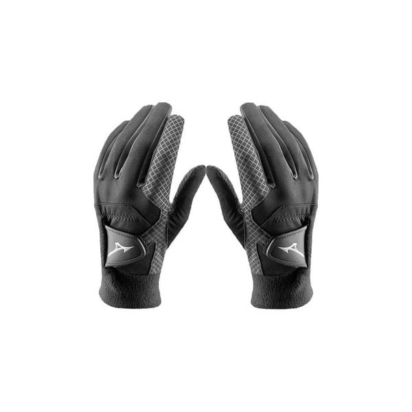 Męska rękawice golf Mizuno Thermagrip czarny. Czarne rękawiczki męskie Mizuno, bez wzorów. Za 313.95 zł.
