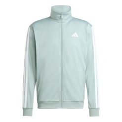 Kurtka z dresu adidas 3-Stripes. Niebieskie kurtki sportowe męskie Adidas, m, bez wzorów, z dresówki, na golfa. Za 243.50 zł.