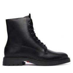 Kozaki Tommy Hilfiger. Czarne kozaki męskie Tommy Hilfiger. Za 599.99 zł.