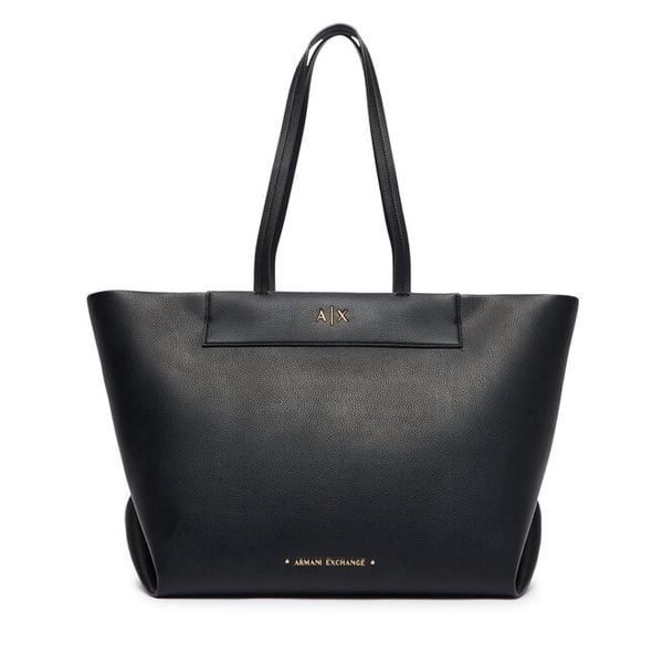 Torebka Armani Exchange. Czarne torebki do ręki damskie Armani Exchange, bez wzorów, klasyczne, bez dodatków. Za 709.99 zł.