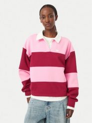 Roxy Bluza Lineup ERJFT05113 Różowy Oversize. Czerwone bluzy damskie Roxy, m, bez wzorów, z bawełny, bez kaptura. Za 269.99 zł.