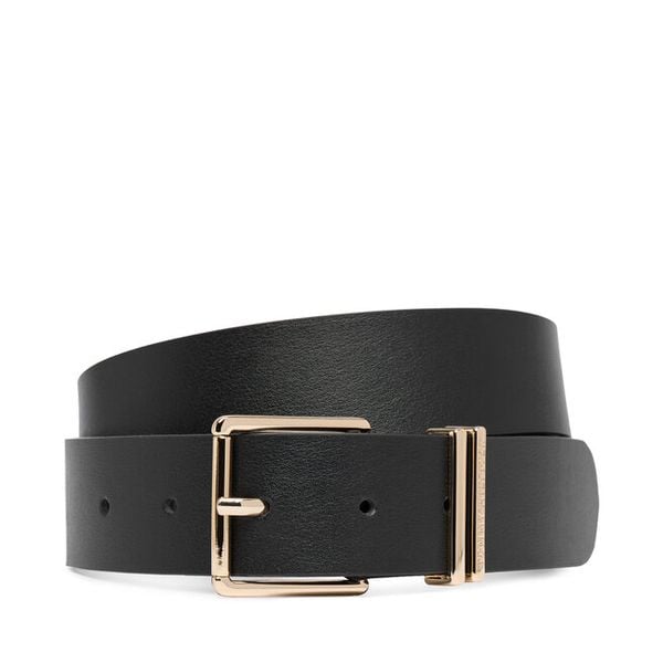 Pasek Tommy Hilfiger. Czarne paski damskie Tommy Hilfiger, bez wzorów. Za 269.99 zł.
