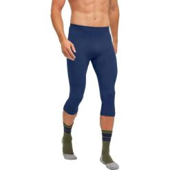 Legginsy o długości 3/4 Falke Warm. Niebieskie legginsy sportowe męskie Falke, xl, bez wzorów, z dzianiny. Za 289.00 zł.
