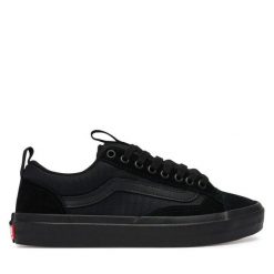 Tenisówki Vans. Czarne trampki i tenisówki damskie Vans, bez wzorów, bez zapięcia. Za 259.99 zł.