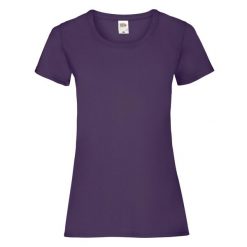 Koszulka Damska Valueweight. Fioletowe koszulki sportowe damskie Fruit of the Loom, xl, bez wzorów, bez kołnierzyka, bez ramiączek, trekkingowe. Za 30.99 zł.