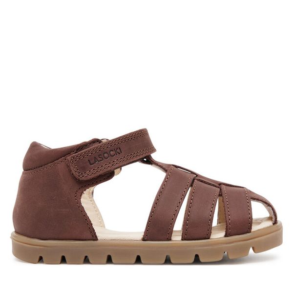 Sandały Lasocki Kids. Brązowe sandały chłopięce Lasocki Kids, bez zapięcia. Za 129.99 zł.