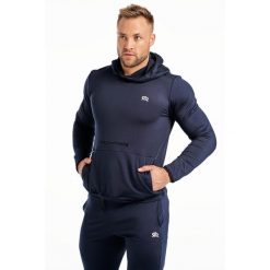 Bluza fitness z kapturem męska Rough Radical Snappy. Niebieskie bluzy męskie ROUGH RADICAL, m, bez wzorów, z kapturem, na fitness i siłownię. W wyprzedaży za 119.20 zł.