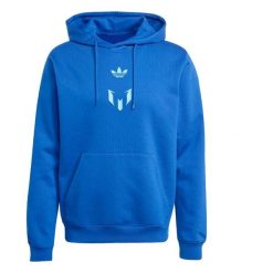 Bluza adidas Messi. Niebieskie bluzy męskie Adidas, s, bez wzorów, z polaru, bez kaptura. Za 261.50 zł.