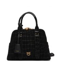 PINKO Torebka Bowling Bag Medium AI 25-26 PLTT 105906 A2YW Czarny. Czarne torebki do ręki damskie Pinko, bez wzorów, ze skóry, bez dodatków. Za 2,229.00 zł.
