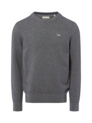 Gant Sweter z dzianiny Kobiety Bawełna szary, XL. Szare swetry damskie GANT, xl, bez wzorów, z bawełny, eleganckie, bez kołnierzyka, bez ramiączek, bez kaptura. Za 479.95 zł.